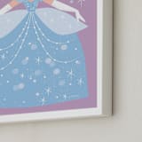 "Sparkling Cinderella" - Art Print in Midnight by Angela Thompson - Frame Close-up
