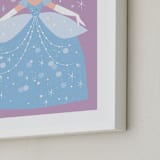 "Sparkling Cinderella" - Art Print in Midnight by Angela Thompson - Frame Close-up