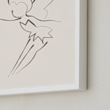"Tinkerbell's Magic" - Art Print in Cream by Teju Reval - Frame Close-up