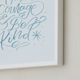 "Courage and Kindness" - Art Print in Glass Slipper by Amy Payne - Frame Close-up