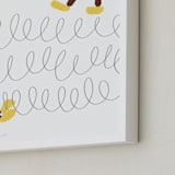 "Slinky Dog Saves the Day" - Art Print in Bark by Jackie Crawford - Frame Close-up