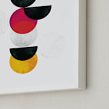 "Disney Minimalist Minnie Mouse" - Art Print in Coal by Anna Joseph - Frame Close-up