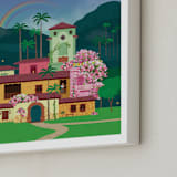 "Discover Disney's Casa Madrigal" - Art Print in Tropical by Erica Krystek - Frame Close-up