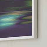 "Digital Drift" - Art Print in Mint by Karen Kardatzke - Frame Close-up