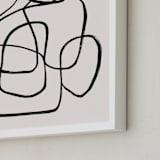 "Abstract line 1" - Art Print in cotton by Cass Loh - Frame Close-up