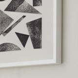 "Paper Geometry II" - Art Print in Charcoal Grey by Alisa Galitsyna - Frame Close-up