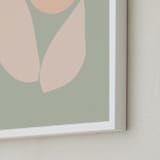 "Flower" - Art Print in Seafoam by Beth Vassalo - Frame Close-up