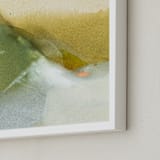 "Golden Whispers" - Art Print in Ochre by Arohika Verma - Frame Close-up