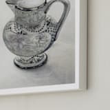 "Blue Pitcher" - Art Print in Nantucket Blue by Karen Kaul - Frame Close-up