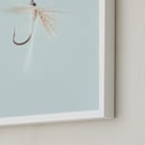 "Soft Hackle" - Art Print in Freshwater Blue by Andrew McClintock - Frame Close-up