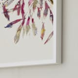 "Painted Foliage" - Art Print in pink foliage by Bethania Lima - Frame Close-up