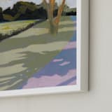 "Shadow Path" - Art Print in Green by Lottie Aldarwish - Frame Close-up