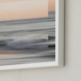 "Sea Meets Sky 2" - Art Print in Sunset Blush by Shannon Howard - Frame Close-up