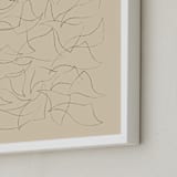 "Flock" - Art Print in Sand by Yohaku Oshima - Frame Close-up