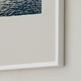 "Sand and Sea 2" - Art Print in Deep Sea Blue by Shawna Urban - Frame Close-up