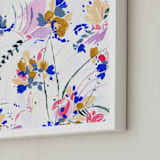 "Travel tale" - Art Print in Bright pink by FERNANDA MARTINEZ - Frame Close-up