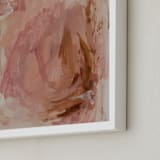 "Dried and Pressed" - Art Print in Coral Peach by Marguerite Andrews - Frame Close-up