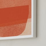 "paper jitter" - Art Print in papaya by Carrie Moradi - Frame Close-up