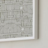 "Weaving Doodle" - Art Print in Espresso by Katie Zimpel - Frame Close-up
