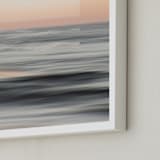 "Sea Meets Sky 1" - Art Print in Sunset Blush by Shannon Howard - Frame Close-up