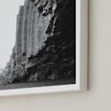 "basalt" - Art Print in steel grey by Alicia Abla - Frame Close-up