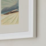 "It's a Beautiful Life II" - Art Print in Blue Sage by Shawna Urban - Frame Close-up