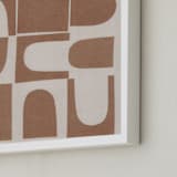 "Arches" - Art Print in Cappucino Brown by Alisa Galitsyna - Frame Close-up