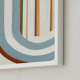"Hold the Line" - Art Print in Sage Green by Pippin Schupbach - Frame Close-up