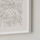 "Nature, you and me N.4 II" - Art Print in Ivory Black by Catilustre - Frame Close-up