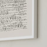 "Nature, you and me N.4 I" - Art Print in Monochrome by Catilustre - Frame Close-up