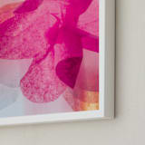 "A Floral Dream II" - Art Print in Fuchsia by Karen Kardatzke - Frame Close-up