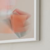 "Spring is in the Air" - Art Print in Peach by Lisa Sundin - Frame Close-up