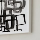 "Alternative Paths" - Art Print in Extreme Black by Bethania Lima - Frame Close-up