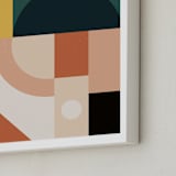 "Mid Century Jungle II" - Art Print in Jade by Maria Alou - Frame Close-up