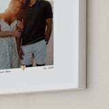 "With a Heart: Foil Framed Photo" - Foil Framed Photo in Gold by Laura Hamm - Frame Close-up