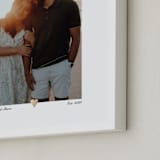 "With a Heart: Foil Framed Photo" - Foil Framed Photo in Gold by Laura Hamm - Frame Close-up