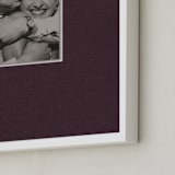 "Framed Photo: Offset" - Framed Photo in Maroon by Annie Shapiro - Frame Close-up