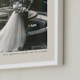 "Love of a Lifetime: Portrait" - Framed Photo in Bone by Brittney Jensen - Frame Close-up