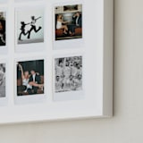 "Framed Photo: Nine Photo" - Framed Photo in Cloud by Olivia Kanaley Inman - Frame Close-up