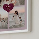 "Heart Tag: Portrait Framed Photo" - Framed Photo in Lilac by Stacy Maalouf - Frame Close-up