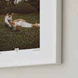 "With a Heart: Portrait Framed Photo" - Framed Photo in Taupe by Laura Hamm - Frame Close-up