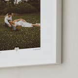 "Framed Photo: With a Heart" - Framed Photo in Taupe by Laura Hamm - Frame Close-up