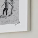 "Framed Photo: Scripted Heart" - Framed Photo in Graphite by Claudia Orengo - Frame Close-up