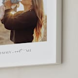 "Framed Photo: Be There" - Framed Photo in Charcoal by Blustery August - Frame Close-up