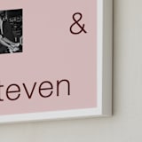 "Bold Love: Framed Photo" - Framed Photo in Blush by Minted - Frame Close-up