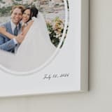 "Artifact: Oval Framed Photo" - Framed Photo in Charcoal by Snow and Ivy - Frame Close-up