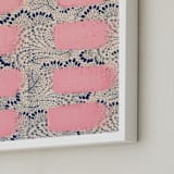 "Angst" - Art Print in Pastel Pink by Frances Sousa - Frame Close-up