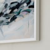 "Swirling Reflection" - Art Print in Navy by Melanie Severin - Frame Close-up