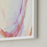 "At The Edge" - Art Print in Coral Rust by Grace Kreinbrink - Frame Close-up