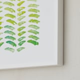 "Bok Choi Print No. 2" - Art Print in Spring Green by Susie Allen - Frame Close-up